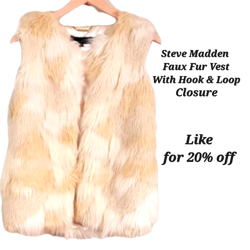 Steve Madden Faux Fur Vest | Faux Fur Vest | Steve Madden Vest | Boho Vest